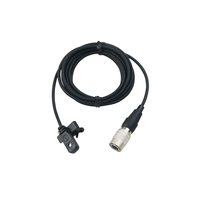 OMNIDIRECTIONAL CONDENSER LAPEL MICROPHONE, 55&quot; (1.4 M)  ATTACHED CABLE W/LOCKING 4-PIN CONNECTOR